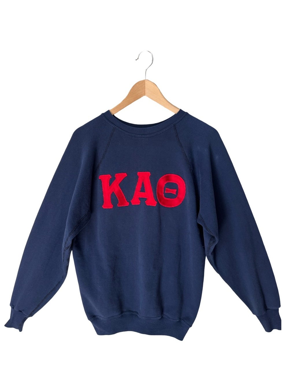 Vintage 80’s Kappa Alpha Theta Sorority Crewneck Sweatshirt with Red Letters